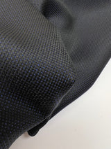 Wool Jacquard Blue Black Changeant Fabric