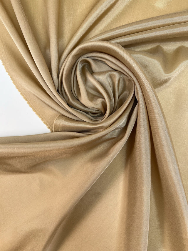 Viscose Lining Fabric Beige Stretch