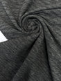 Wool Blend Fabric Gray Black Stretch