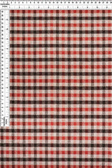 Plaid Double Knit Jacquard Stretch Fabric
