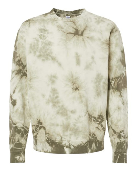 Unisex Midweight Tie-Dyed Crewneck Sweatshirt