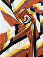 Polyamide Elastane Knitted Blend Printed Yellow Beige