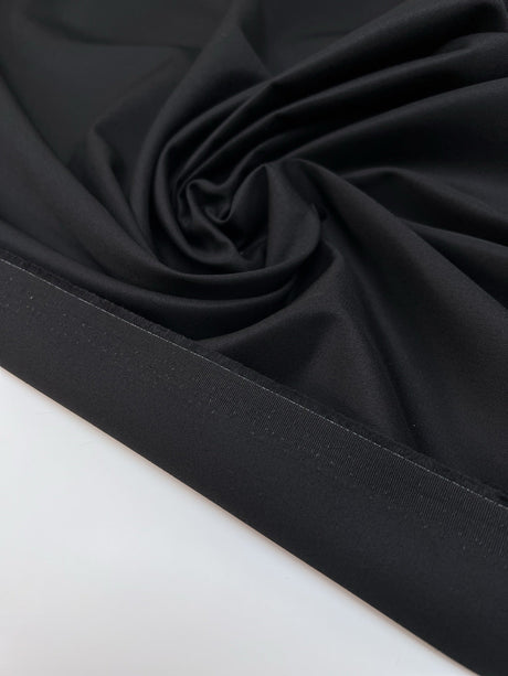 Cotton Gabardine Fabric Black