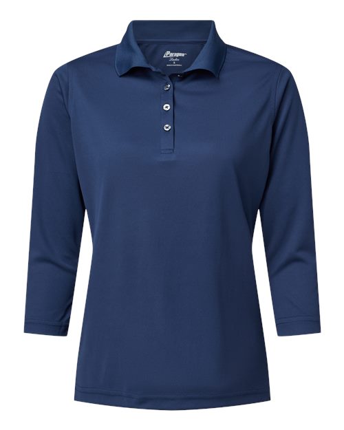 Paragon Women's Lady Palm Three-Quarter Sleeve Polo