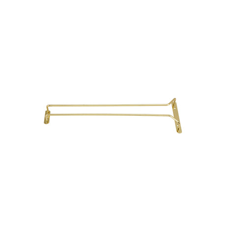 Winco Wire Glass Hanger/Holder Rack, Brass Plated, 16"