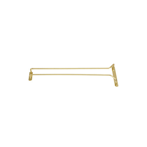 Winco Wire Glass Hanger/Holder Rack, Brass Plated, 16"