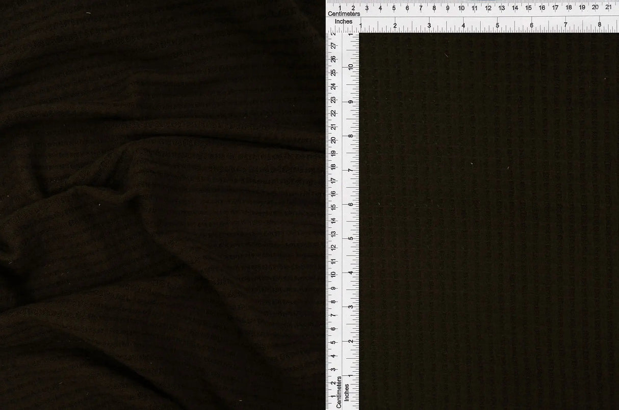 1 Yard Brushed Waffle Knit Solid Fabric 58/60"