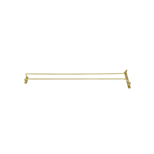 Winco Wire Glass Hanger/Holder Rack, Brass Plated, 24"