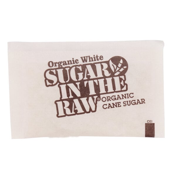 Sugar in the Raw - Organic White Sugar Packets - 3.5 grams, 1000/Case