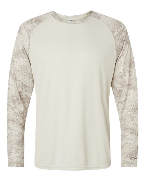 Cayman Performance Camo Colorblocked Long Sleeve T-Shirt