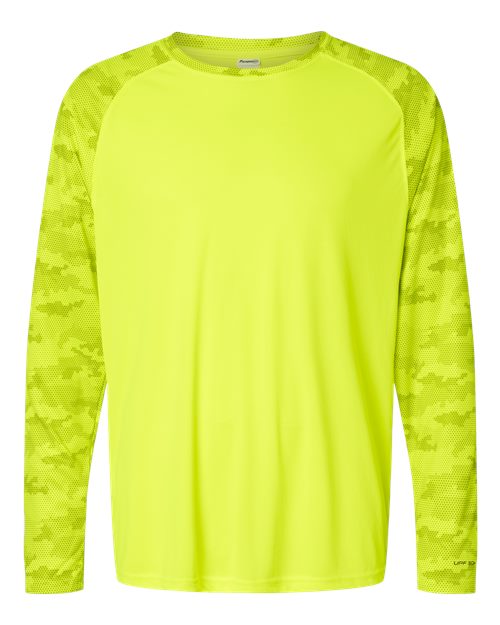 Cayman Performance Camo Colorblocked Long Sleeve T-Shirt