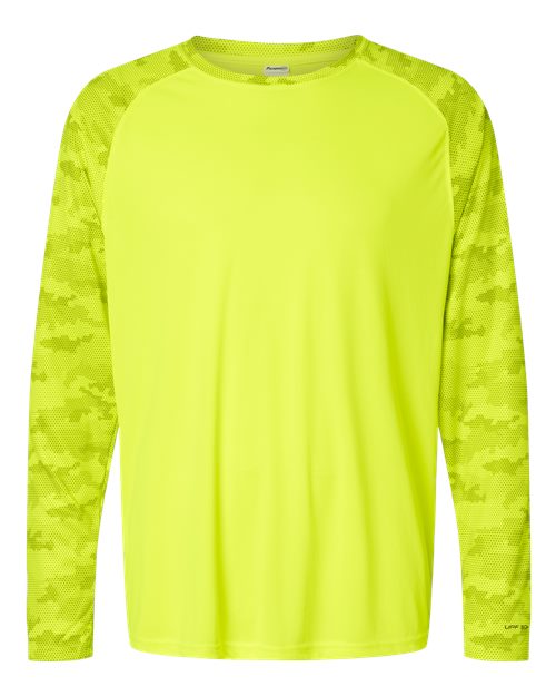 Paragon Unisex Cayman Performance Camo Colorblocked Long Sleeve T-Shirt