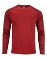 Paragon Unisex Cayman Performance Camo Colorblocked Long Sleeve T-Shirt