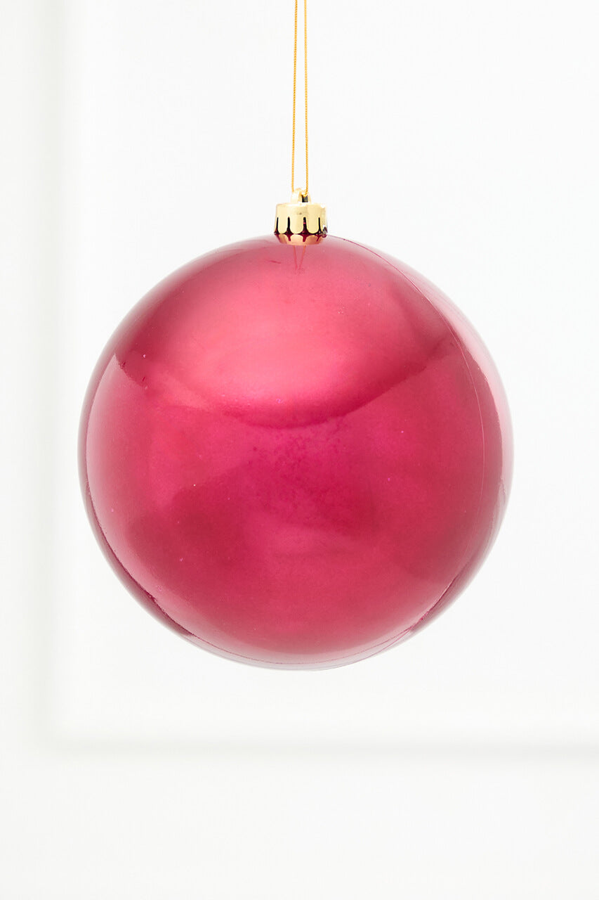 5.5" Festive Pink Shatterproof Ornament