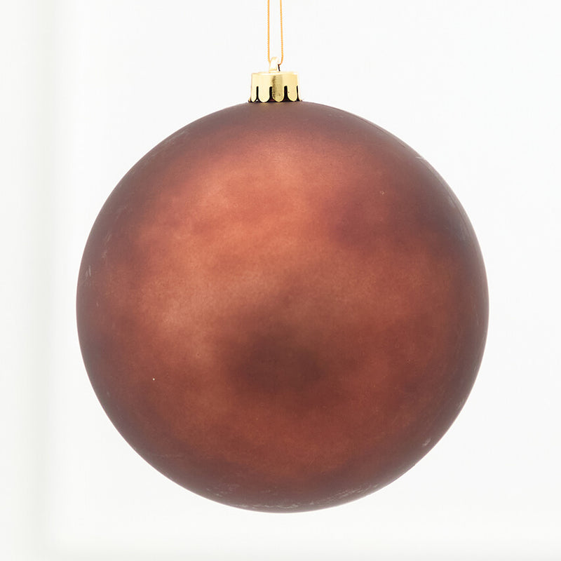 5.5" Espresso Matte Shatterproof Ornament