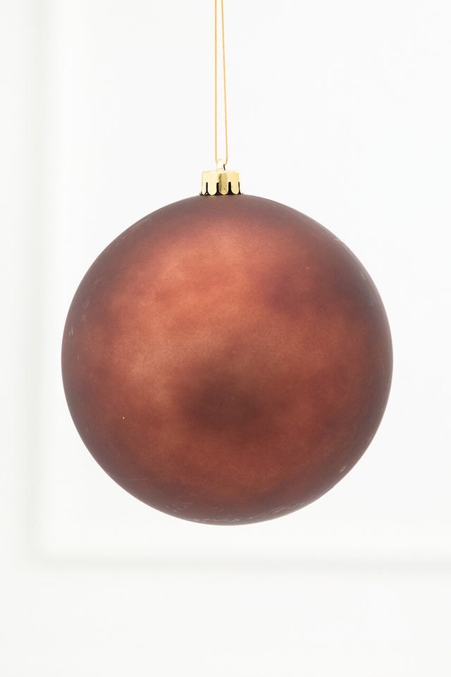 5.5" Espresso Matte Shatterproof Ornament