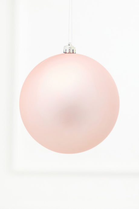 5.5" Blush Pink Matte Shatterproof Ornament