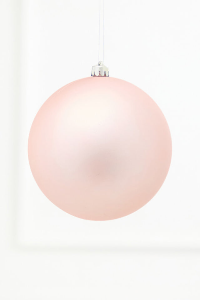 5.5" Blush Pink Matte Shatterproof Ornament