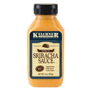 KELCHNER'S SPICY SRIRACHA SAUCE 9 OZ BOTTLE