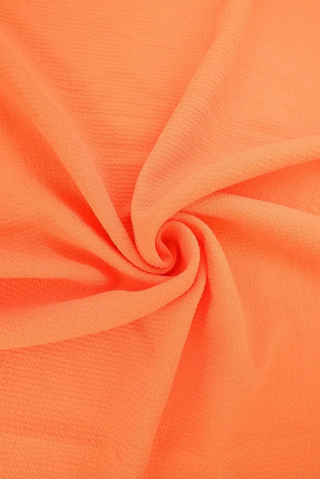 Solid Ghost Bubble Crepe Fabric, Lightweight Textured Stretch 57/58" Wide for Apparel