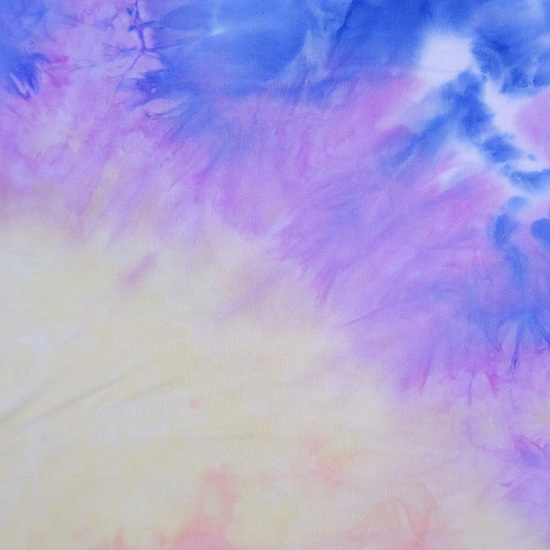 1 Yard DTY Brushed Tie-Dye Knit Fabric, 58/60'' Wide Polyester Spandex Blend