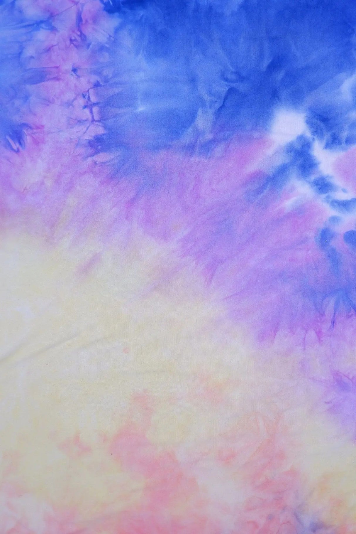 1 Yard DTY Brushed Tie-Dye Knit Fabric, 58/60? Wide Polyester Spandex Blend