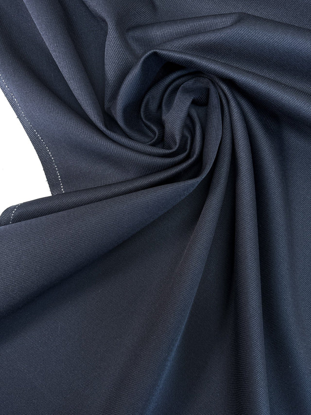 Blue Wool Blend Twill