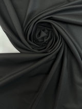 Black Polyester Viscose Twill