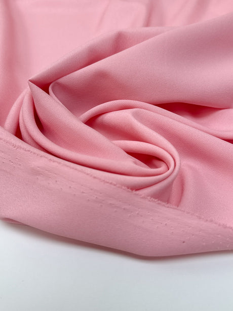 Pink Crepe Polyamide Crepe Fabric