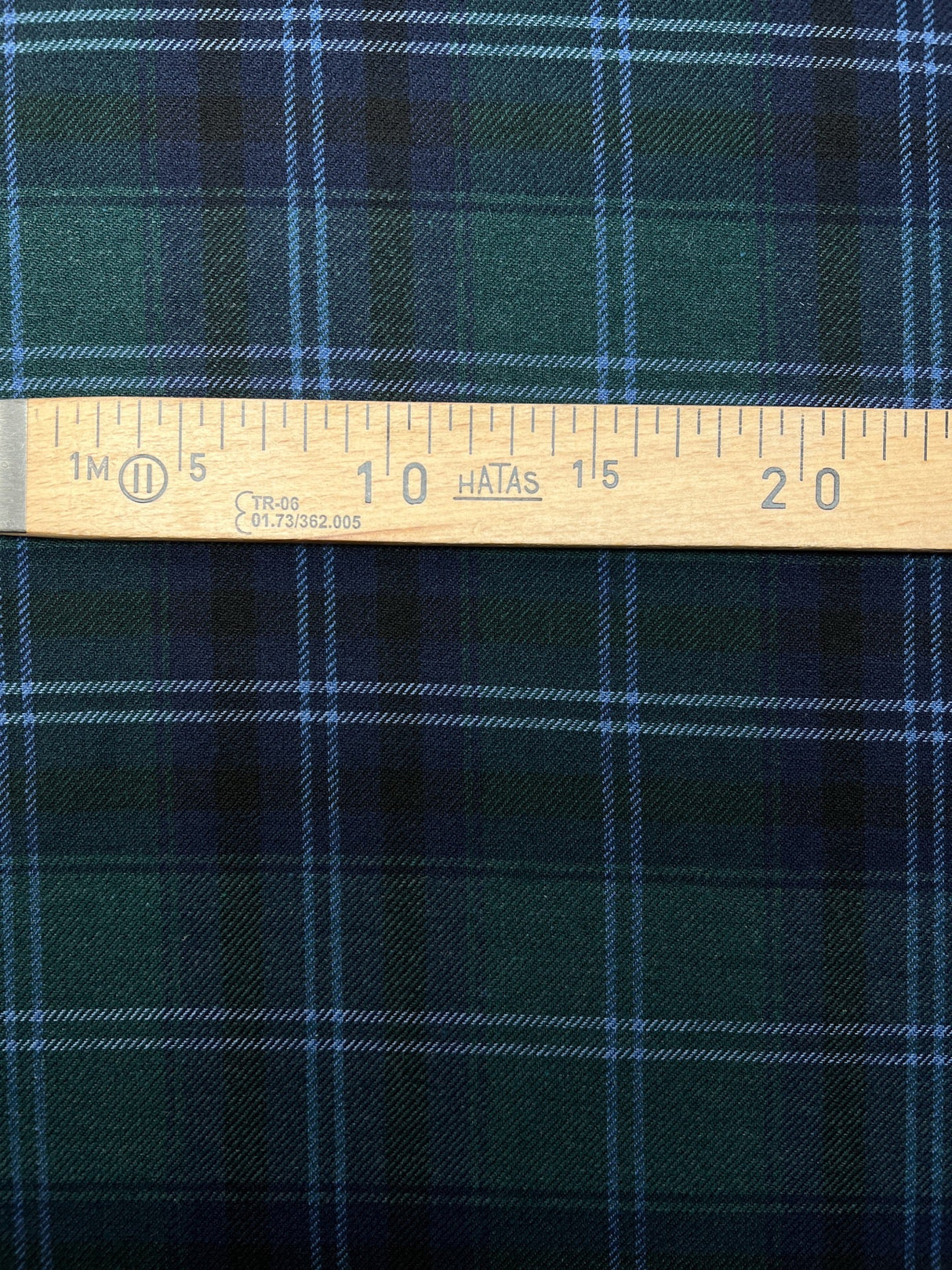 Wool Cotton Checked Tweed Coat Fabric