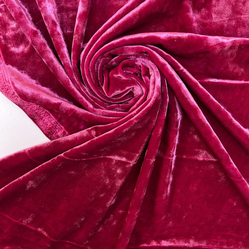 Pink Shades Velour Knitted Fabric
