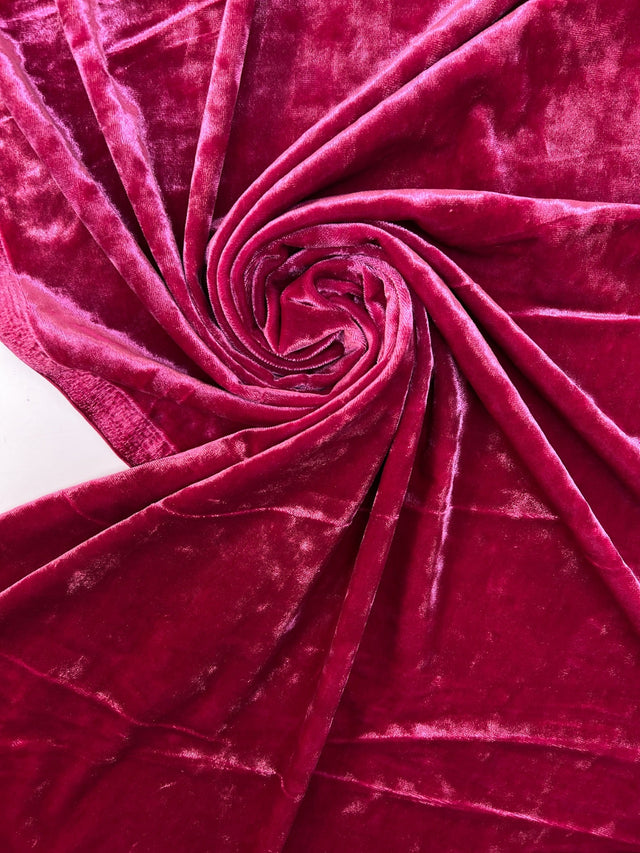 Pink Shades Velour Knitted Fabric