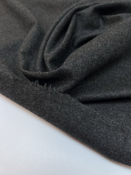 Virgin Wool Tweed Melange Gray Brown