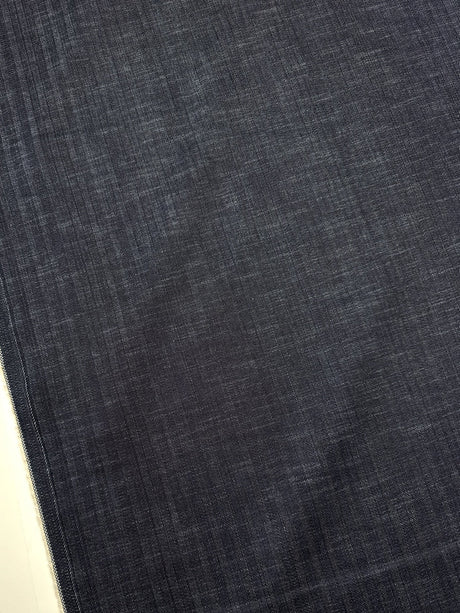 Cotton Denim Herringbone Blue