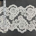 Corded Polyester Lace Trim 6.5" Wide