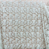Beaded 3D Floral Lace Fabric