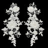 Beaded Corded Floral 3D Lace Applique