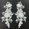 Beaded Floral Lace Applique
