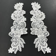 Floral Lace Applique on Organza