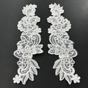 Floral Lace Applique on Organza
