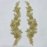 Beaded Corded Floral Lace Applique