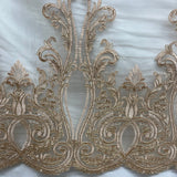 Embroidered Bridal Lace Fabric