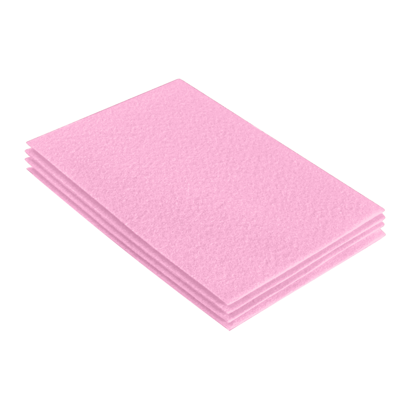 Acrylic Felt 9x12 Sheet Packs Baby Pink