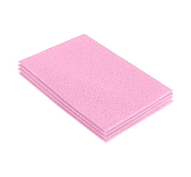 Acrylic Felt 9x12 Sheet Packs Baby Pink