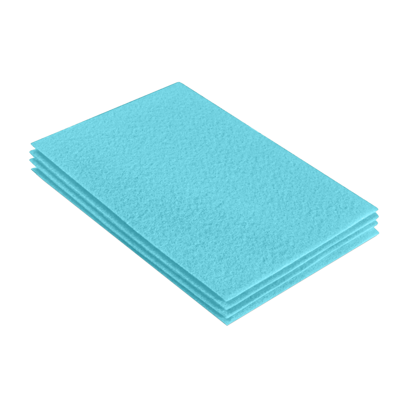 Acrylic Felt Fabric 9" x 12" Sheet Packs Baby Blue