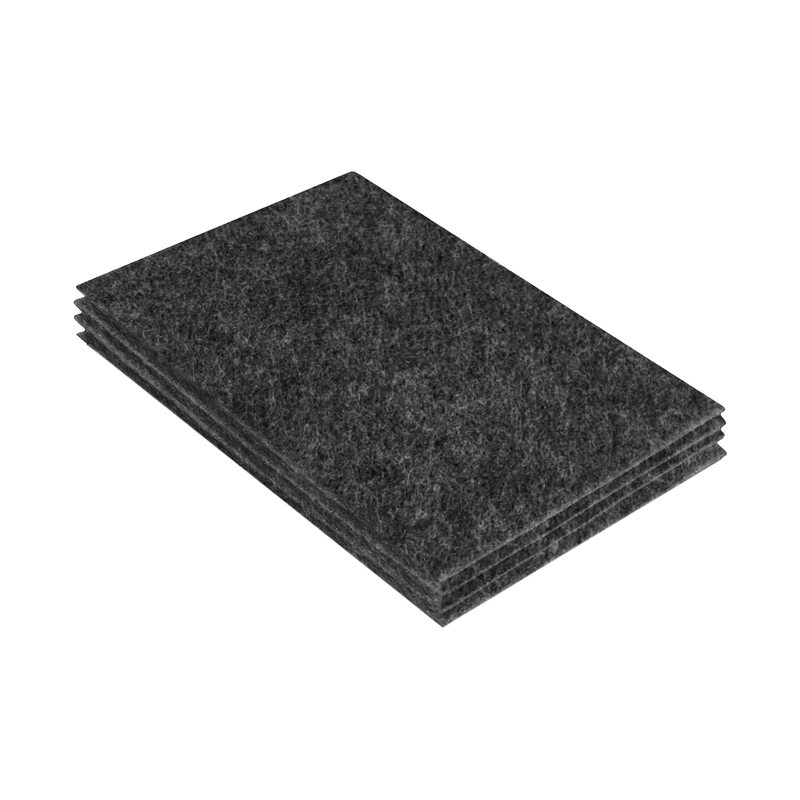 Acrylic Felt 9x12 Sheet Packs Charcoal