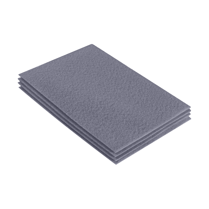 Acrylic Felt 9x12 Sheet Packs Gray