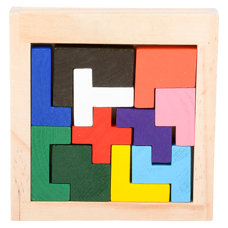 Wooden Tangram Puzzles (24 Pc Display)