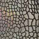 Velvet Hologram Embossed Giraffe Print Fabric
