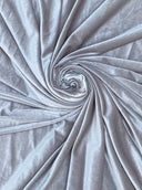 Stretch Velvet Feather Gray